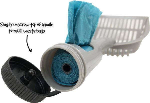 Show full view: Fresh Kitty Large Deluxe Cat Litter Scoop with Waste Bag Handle slide 4 of 7