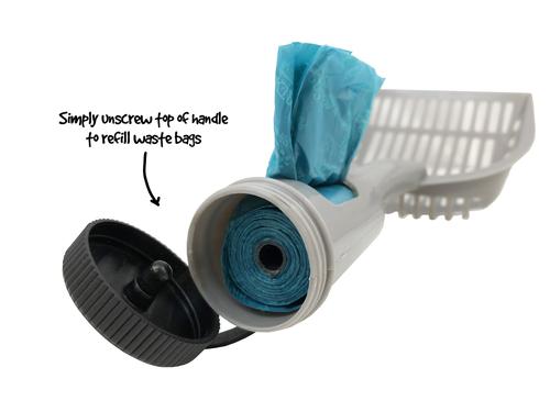 Show full view: Fresh Kitty Large Deluxe Cat Litter Scoop with Waste Bag Handle slide 4 of 7