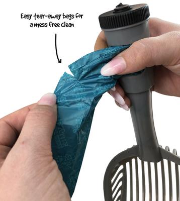 Show full view: Fresh Kitty Large Deluxe Cat Litter Scoop with Waste Bag Handle slide 5 of 7