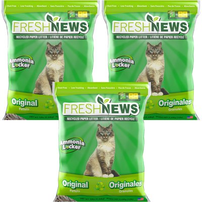 Fresh News Fresh News Unscented Non-Clumping Paper Cat Litter, 36-lb bundle