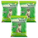 Fresh News Unscented Non-Clumping Paper Cat Litter, 12-lb bag, bundle of 3