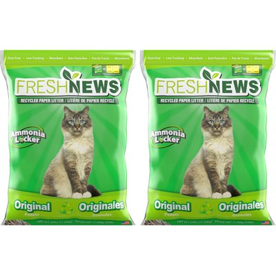 Fresh News Fresh News Unscented Non-Clumping Paper Cat Litter, 50-lb bundle