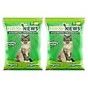 Fresh News Unscented Non-Clumping Paper Cat Litter, 25-lb bag, bundle of 2