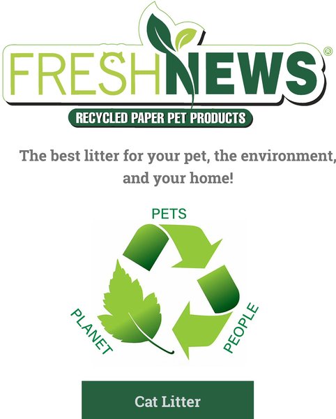Fresh News Unscented Non-Clumping Paper Cat Litter