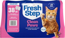Fresh Step Clean Paws Febreze Freshness Scented Multi-Cat Clumping Cat Litter, 9.5-lb bag, 4 count slide 2 of 9