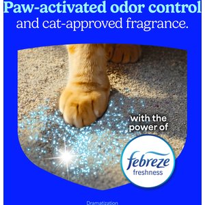 Fresh Step Clean Paws Febreze Freshness Scented Multi-Cat Clumping Cat Litter, 9.5-lb bag, 4 count