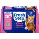 Fresh Step Clean Paws Febreze Freshness Scented Multi-Cat Clumping Cat Litter, 9.5-lb bag, 4 count