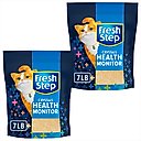 Fresh Step Crystals Health Monitor Unscented Cat Litter, 7-lb bag, bundle of 2