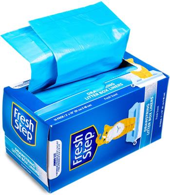 Show full view: Fresh Step Products Drawstring Cat Litter Box Liners, Scented, 15 count, Jumbo: 36 x 19-in slide 6 of 7