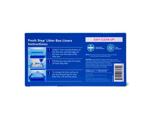 Show full view: Fresh Step Products Drawstring Cat Litter Box Liners, Scented, 15 count, Large: 30 x 17-in slide 4 of 6