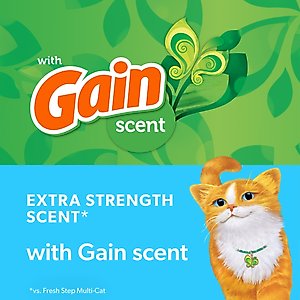 Fresh Step Febreze Freshness Gain Scented Clumping Clay Cat Litter, 25-lb box