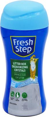 Show full view: Fresh Step Fresh Scent Cat Litter Deodorizing Crystals, 15-oz bottle & Frisco Pine Pellet Unscented Non-Clumping Wood Cat Litter, 40-lb bag slide 2 of 8