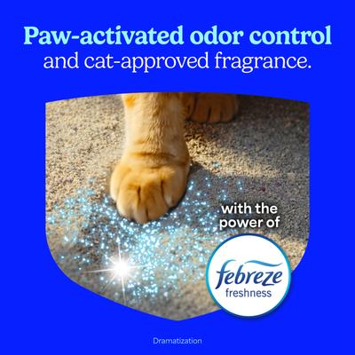 Show full view: Fresh Step Heavy Duty Febreze Freshness Odor Control Multi-Cat Clumping Cat Litter, 9.5-lb bag, 4 count slide 5 of 12