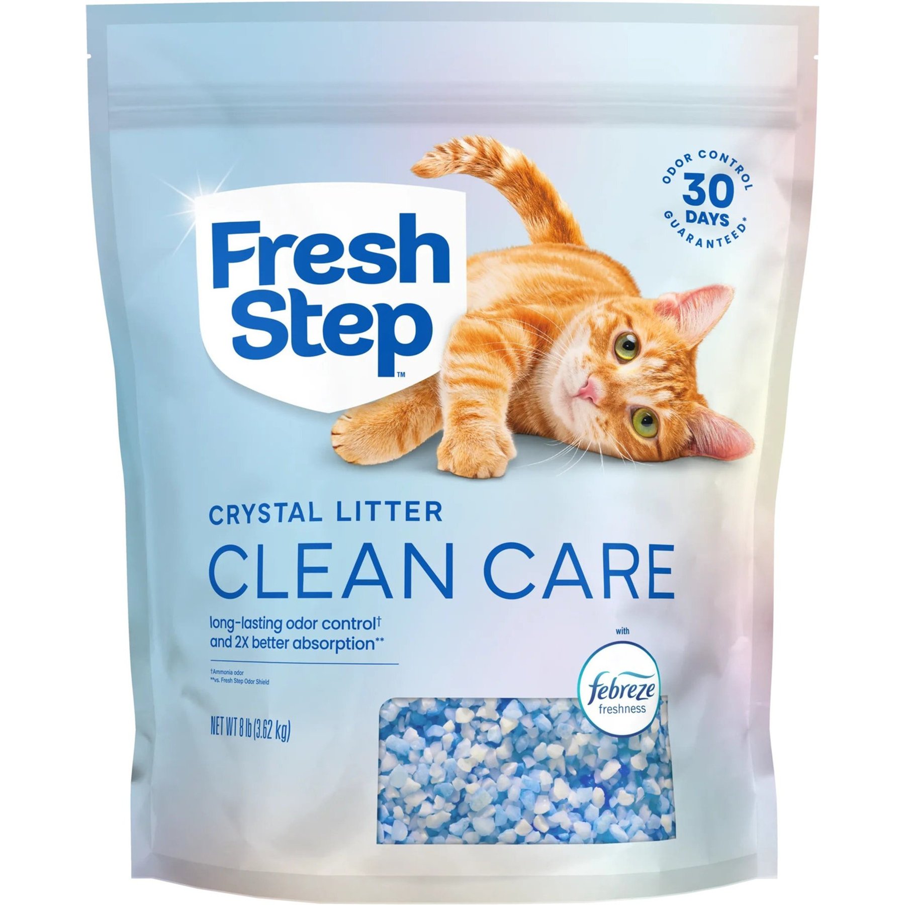 Fresh Step Lightweight with Odor Control & Low Dust Formula Crystals Cat Litter, 24-lb bundle