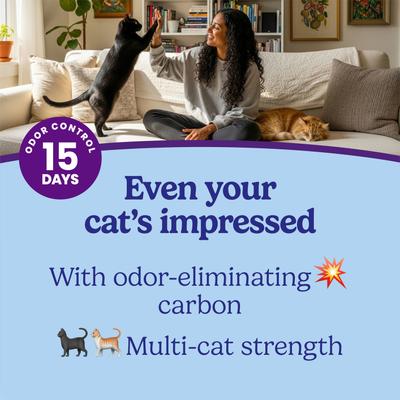 Show full view: Fresh Step Odor Shield Febreze Freshness Multi Cat Clumping Litter, 14-lb slide 8 of 12