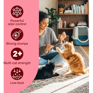 Fresh Step Odor Shield Febreze Freshness Multi Cat Clumping Litter, 9.5-lb bag, 4 count