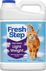 Fresh Step Odor Shield Light Weight Febreze Freshness Multi Cat Clumping Litter, 11.5-lb jug