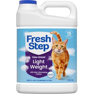 Fresh Step Odor Shield Light Weight Febreze Freshness Multi Cat Clumping Litter, 11.5-lb jug