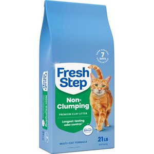 Fresh Step Premium Febreze Freshness Scented Multi-Cat Non-Clumping Clay Cat Litter, 21-lb