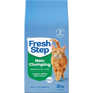 Fresh Step Premium Febreze Freshness Scented Multi-Cat Non-Clumping Clay Cat Litter, 21-lb