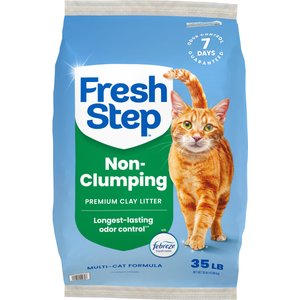 Fresh Step Premium Febreze Freshness Scented Multi-Cat Non-Clumping Clay Cat Litter, 35-lb bag