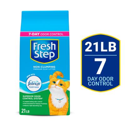 Show full view: Fresh Step Premium Scented Non-Clumping Cat Litter, 21-lb slide 1 of 13
