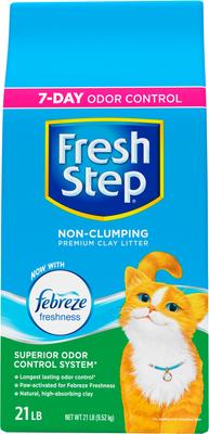 Show full view: Fresh Step Premium Scented Non-Clumping Cat Litter, 21-lb slide 4 of 13