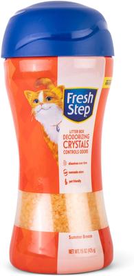 Show full view: Fresh Step Products Summer Breeze Cat Litter Deodorizing Crystals, 15-fl oz bottle, 1 count slide 3 of 5