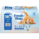 Fresh Step Simply Unscented Multi-Cat Clumping Cat Litter, 9.5-lb bag, 4 count