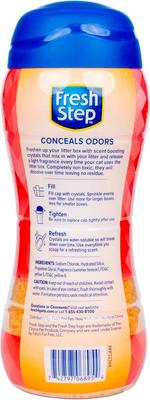 Show full view: Fresh Step Products Summer Breeze Scent Cat Litter Box Deodorizing Crystals, 30-oz bottle slide 2 of 5
