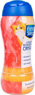 Show full view: Fresh Step Products Summer Breeze Scent Cat Litter Box Deodorizing Crystals, 30-oz bottle slide 3 of 5