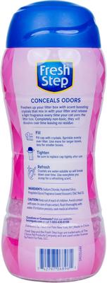 Show full view: Fresh Step Products Sweet Blossom Scent Cat Litter Box Deodorizing Crystals, 30-oz bottle slide 2 of 4