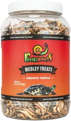 Freshinsects Medley Treats for Aquatic Turtles, 2.5-oz jar