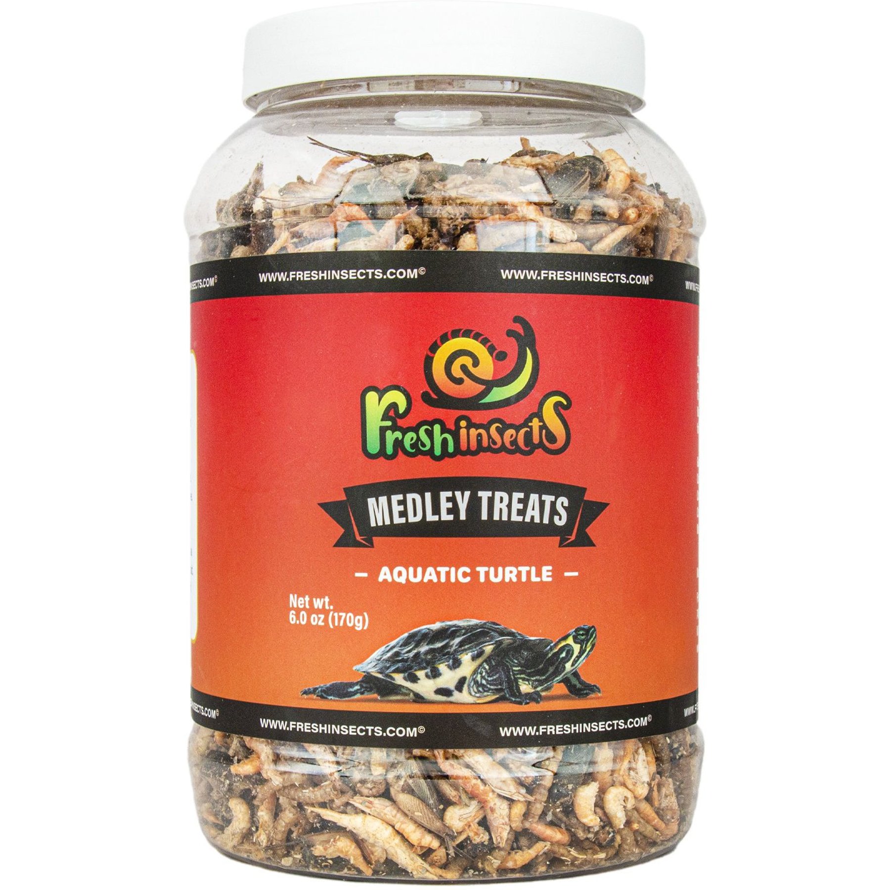 Freshinsects Medley Treats for Aquatic Turtles, 2.5-oz jar
