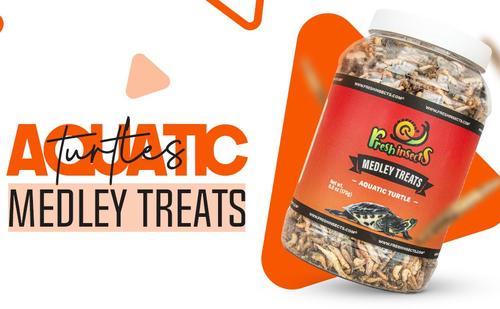 Show full view: Freshinsects Medley Treats for Aquatic Turtles, 2.5-oz jar slide 4 of 8