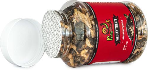 Show full view: Freshinsects Medley Treats for Aquatic Turtles, 6-oz jar slide 3 of 8