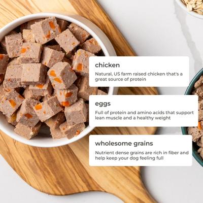 Show full view: Freshpet Complete Nutrition Chicken Recipe Fresh Dog Food, 1.5-lb roll, bundle of 16  slide 5 of 8