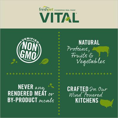 Show full view: Freshpet Dognation Chicken Recipe Fresh Treats + Vital Chicken Recipe Small Breed Fresh Dog Food slide 8 of 10