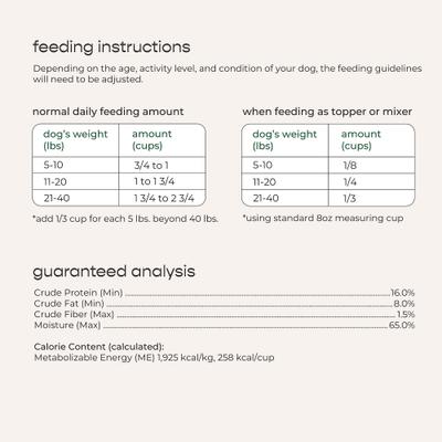 Show full view: Freshpet Homestyle Creations Fresh Beef, Chicken & Turkey Recipe Dog Food, 1-lb bag, case of 6 slide 9 of 10