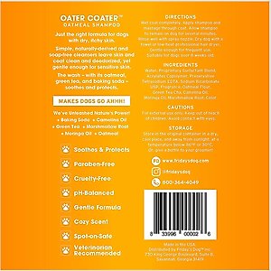 Friday's Dog Moisturizing Oater Coater Oatmeal Dog & Puppy Shampoo, 12-oz bottle