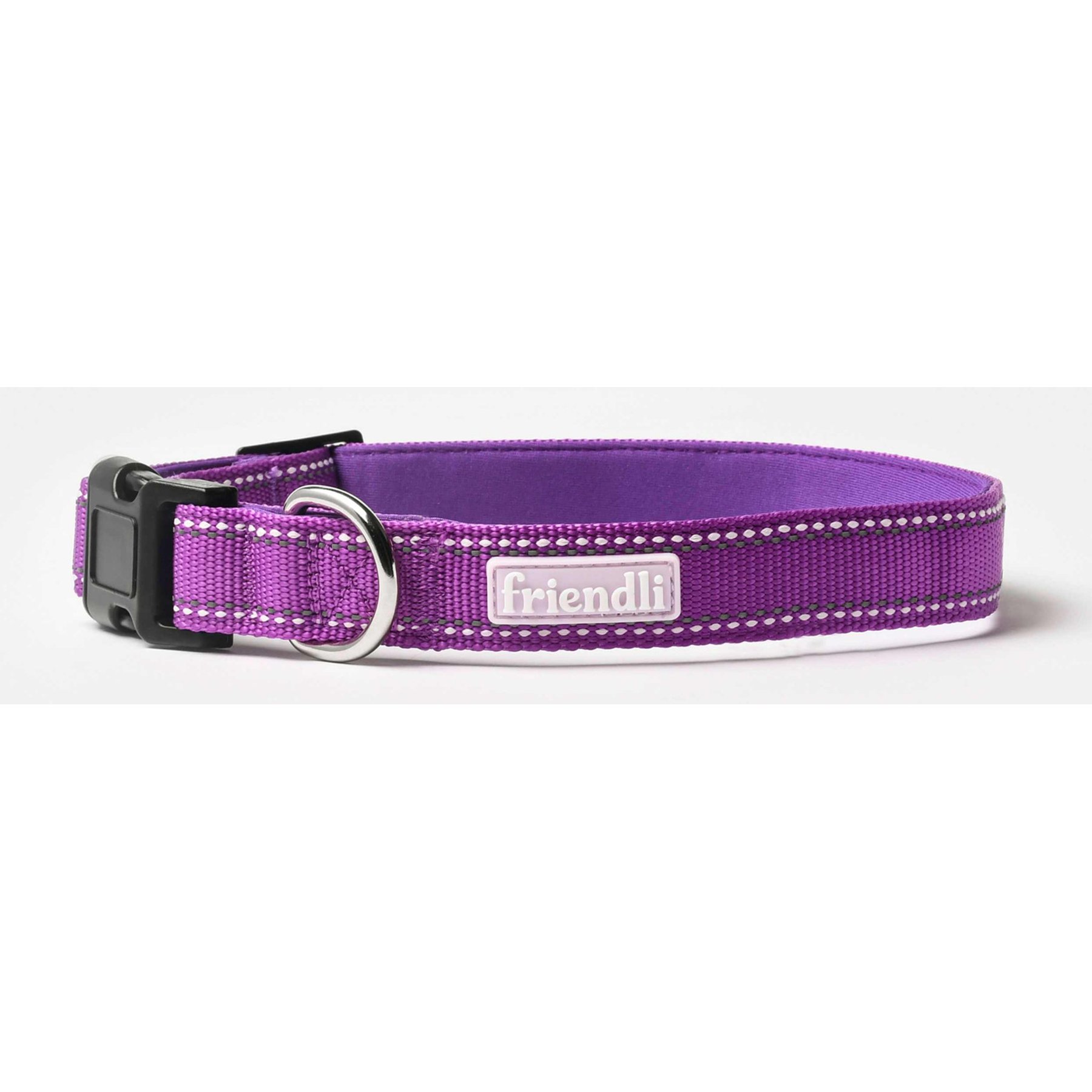 Friendli Nylon Dog Collar, Grape, Large/X-Large: 16 to 18-in neck, 1-in wide