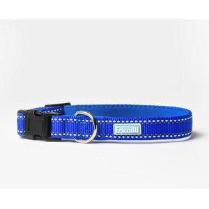 Friendli Nylon Dog Collar, Sapphire, Small/Medium: 11 to 16-in neck, 3/4-in wide