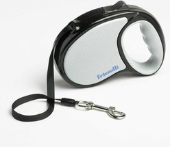 Friendli Retractable Dog Leash, Snow Gray, Large: 20-ft long, 1/2-in wide
