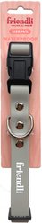 Friendli Waterproof Dog Collar, Snow Gray, Medium/Large: 14 to 20-in neck, 3/4-in wide