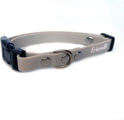 Friendli Waterproof Dog Collar, Snow Gray, X-Small/Small: 10 to 14-in neck, 1/2-in wide slide 2 of 2