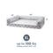 Show in main carousel: Friends Forever Harper Orthopedic Couch Bolster Sofa with Removable Cover Cat & Dog Bed, Grey, Large slide 7 of 9