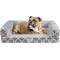 Show in main carousel: Friends Forever Harper Orthopedic Couch Bolster Sofa with Removable Cover Cat & Dog Bed, Grey, Medium slide 1 of 9