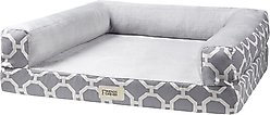 Friends Forever Harper Orthopedic Couch Bolster Sofa with Removable Cover Cat & Dog Bed, Grey, Medium slide 2 of 8