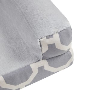 Friends Forever Harper Orthopedic Couch Bolster Sofa with Removable Cover Cat & Dog Bed, Grey, Medium