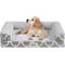 Show in main carousel: Friends Forever Harper Orthopedic Couch Bolster Sofa with Removable Cover Cat & Dog Bed, Grey, Small slide 1 of 10